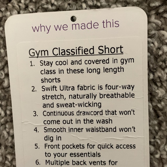 Navy Blue Iviva (Lululemon) Gym classified Short - Picture 5 of 5